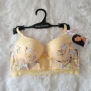 🌼DAISY FUENTES BRAND NEW PUSH UP LONGLINE BRA SIZE 34B.